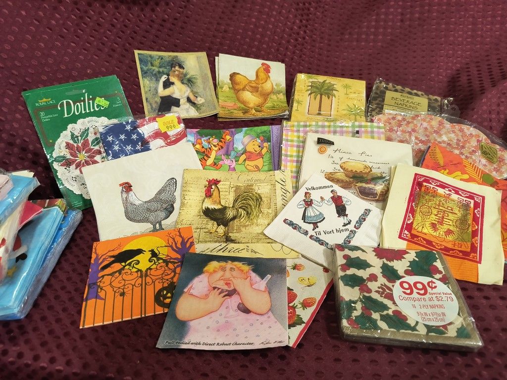 Older Napkins (Check Out Photos)