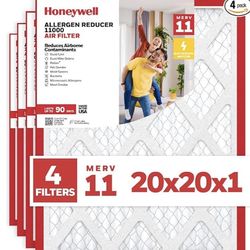 4-pack of Honeywell Allergen Reducer 11000 Air Filters  (model 14x30x1)