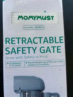 Retractable safety gate