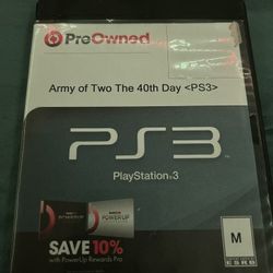Army Of Two The 40th Day PS3 
