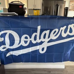 Dodgers Flag 3x5 Feet One Sided