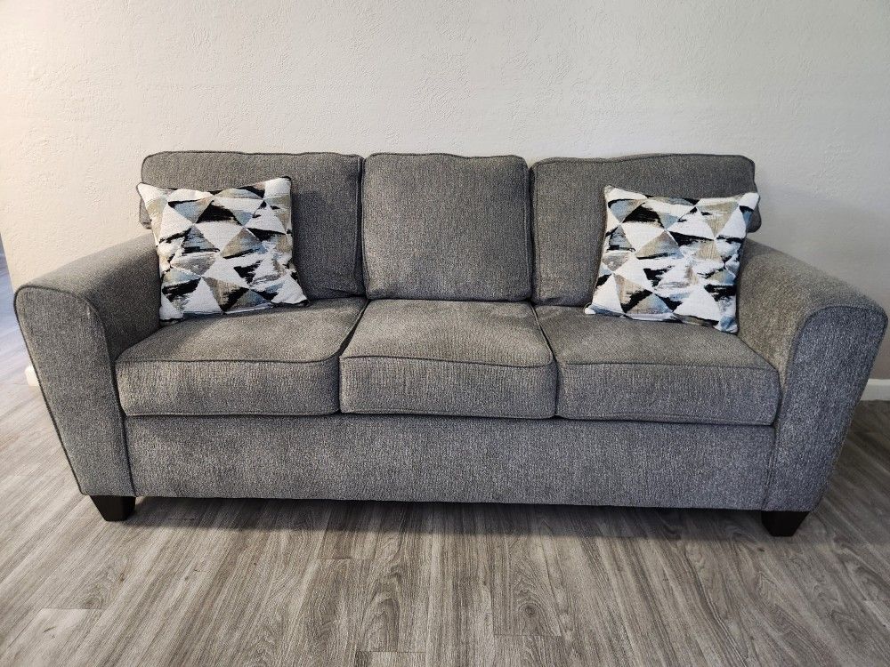 Gray Sofa & Love Seat