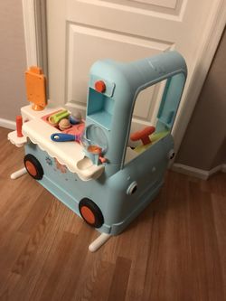 Kids Interactive Ice Cream Truck Stand