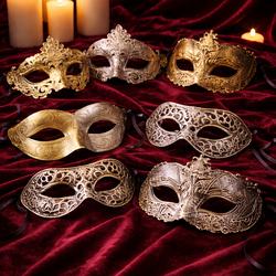 Brand New Venetian Masquerade Mask Collection – Gold & Silver
