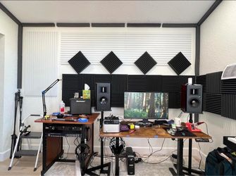 BRAND NEW 4-Pack Large Acoustic Wall Panels – Black – Factory Sealed