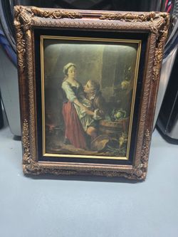 Framed Classical Art Print Ornate Gold Frame