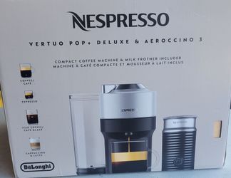 Nespresso Vertuo Pop + Deluxe Machine