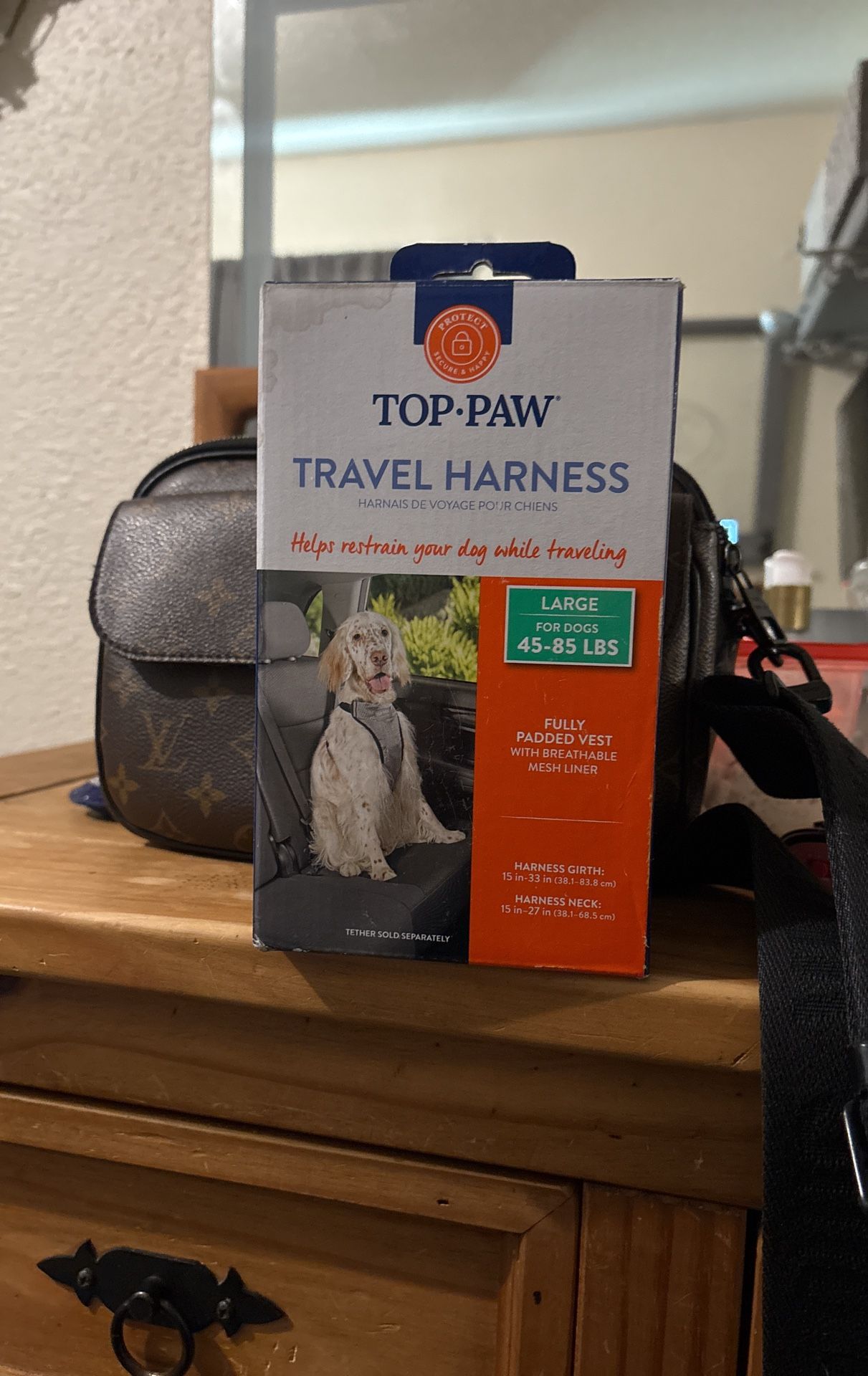 TOP-PAW TRAVEL HARNESS/DOG SEATBELT