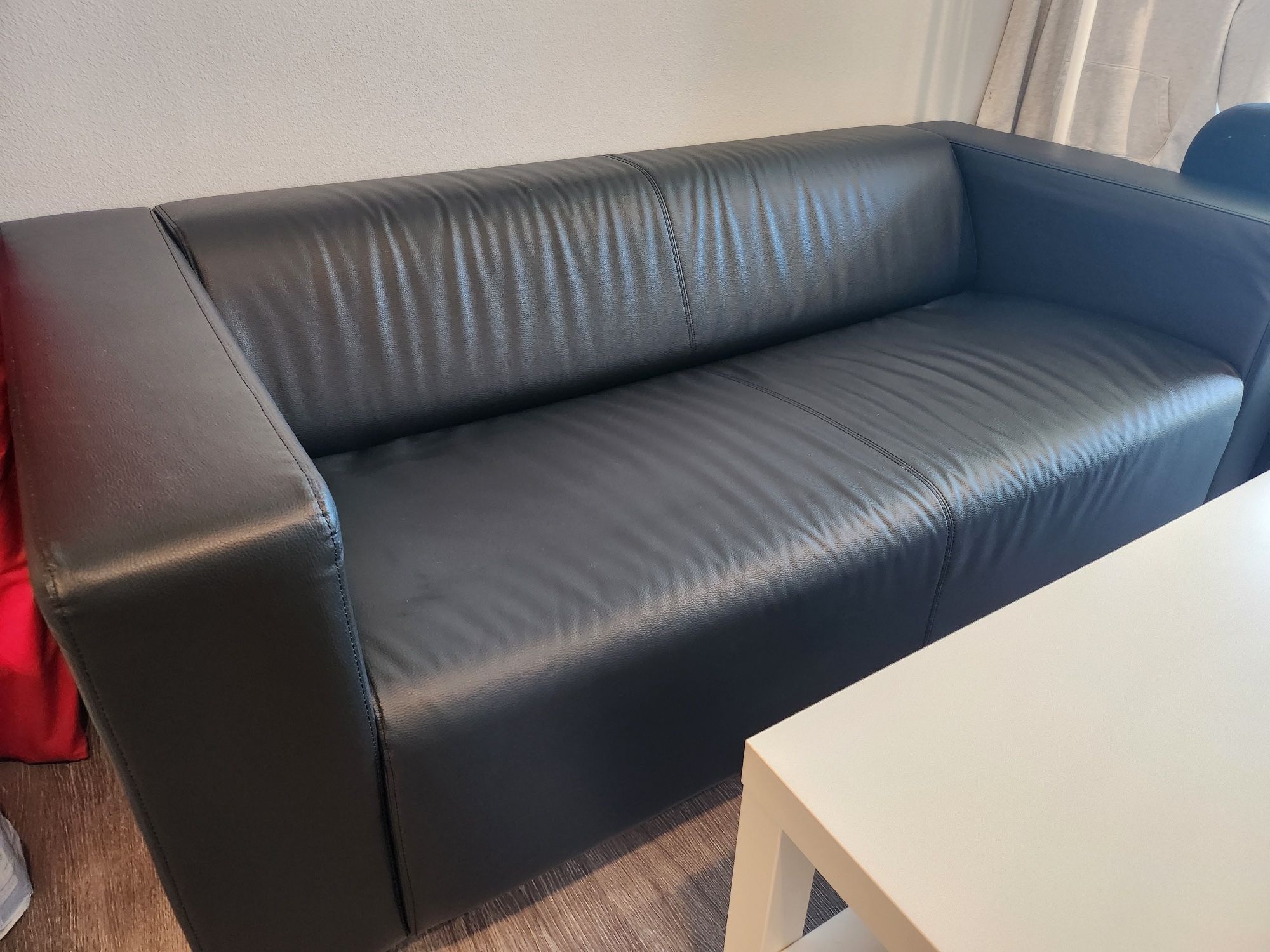 Ikea Klippan Leather Sofa