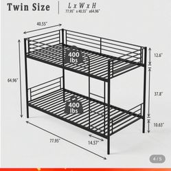 Twin Bunk Bed 