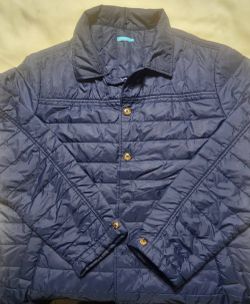 J. McLaughlin Men's Navy Blue Quilted Lightweight Puffer Field Jacket Size M