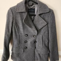 Banana Republic Gray double-breasted Peacoat Size XS