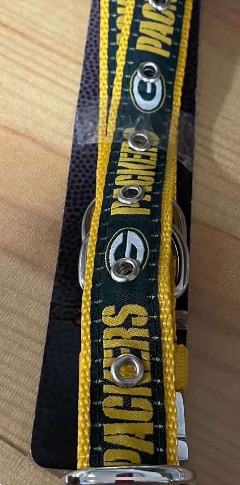 Large Greenbay Packers Dog Collar