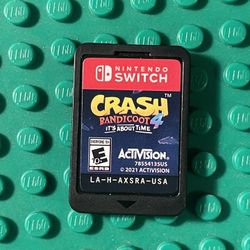 Crash Bandicoot 4 It's About Time for Nintendo Switch NO CASE