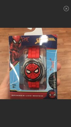 NWT spiderman spinner LCD watch