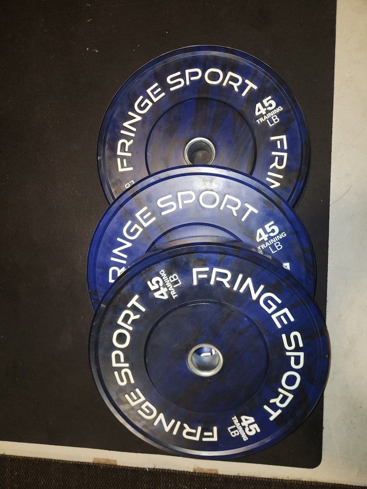 Fringesport Savage Bumper Plates 45 Lb And 25 Lb Pairs