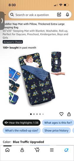 New nap mat with pillow
