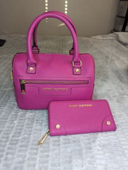 Juicy Couture Bag Pink Wallet Set