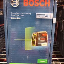 BOSCH GREEN BEAM SELF-LEVELING CROSS LINE LASER GLL40-20G
