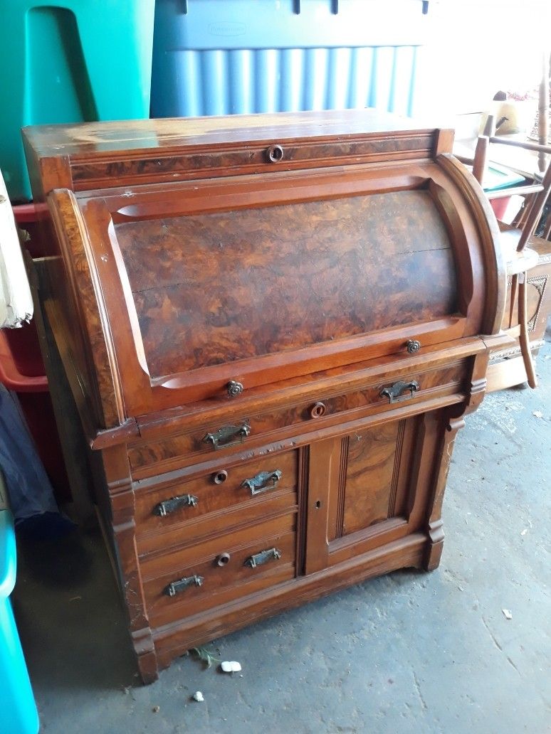 Antique Roll UP DESK