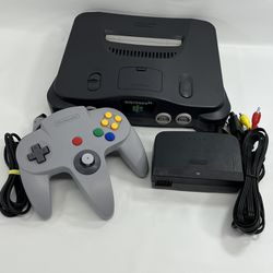 Nintendo 64 N64 Console Bundle with OEM Controller & Cables TESTED Region Free