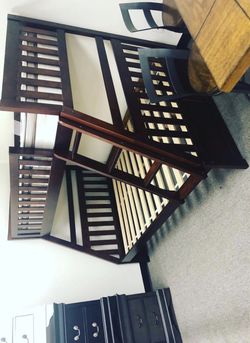 Rowe Cherry Twin/Full Bunk Bed Homelegance / Mattress sold separately