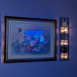 Picture And Candle Holders