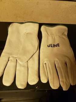 Uline leather industrial gloves