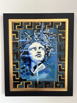 "Versace Inspiration" - Unique Painting of the Iconic Versace Logo