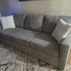 Grey Single Couch Living Spaces 