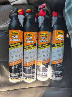 4 cans of Homax Pro Grade Orange Peel Wall Texture Spray