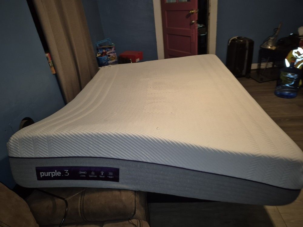 Purple Mattress 3 With Electric Adjustable Base