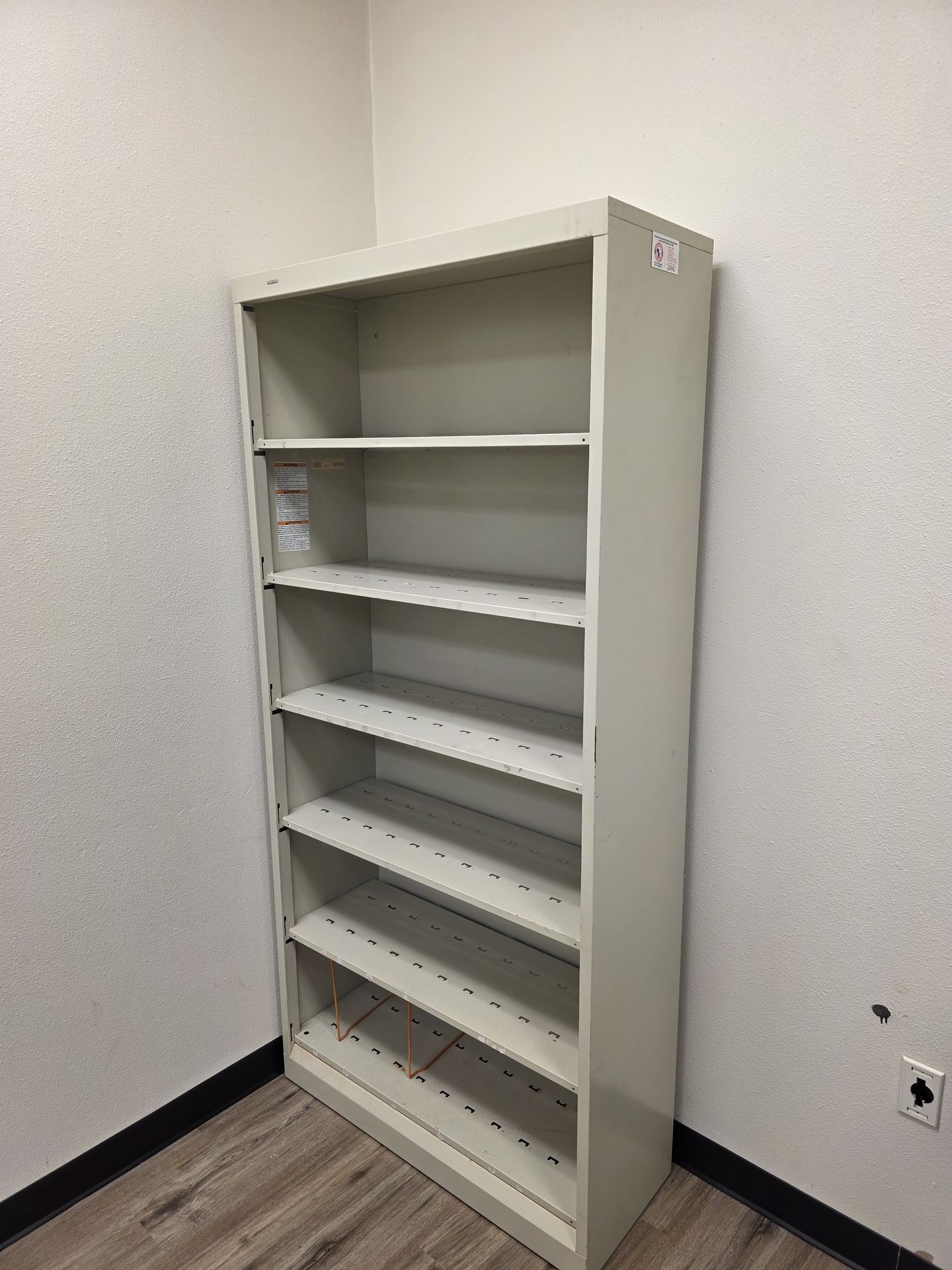 Heavy-Duty Metal Office Shelf – 76” x 36”