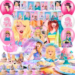 112pcs Taylor Birthday Decorations (New,Unopened)