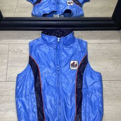 Vintage 1980s Kids / Juniors Embroidered Puma Ski Nationals Puffer Vest 