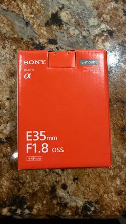 Sony E 35mm f/1.8 OSS Lens SEL35F18