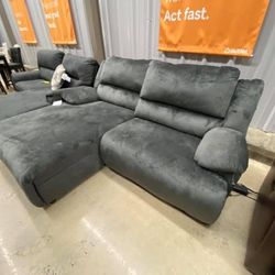 Reclining Sectional Available For Immediate Delivery 