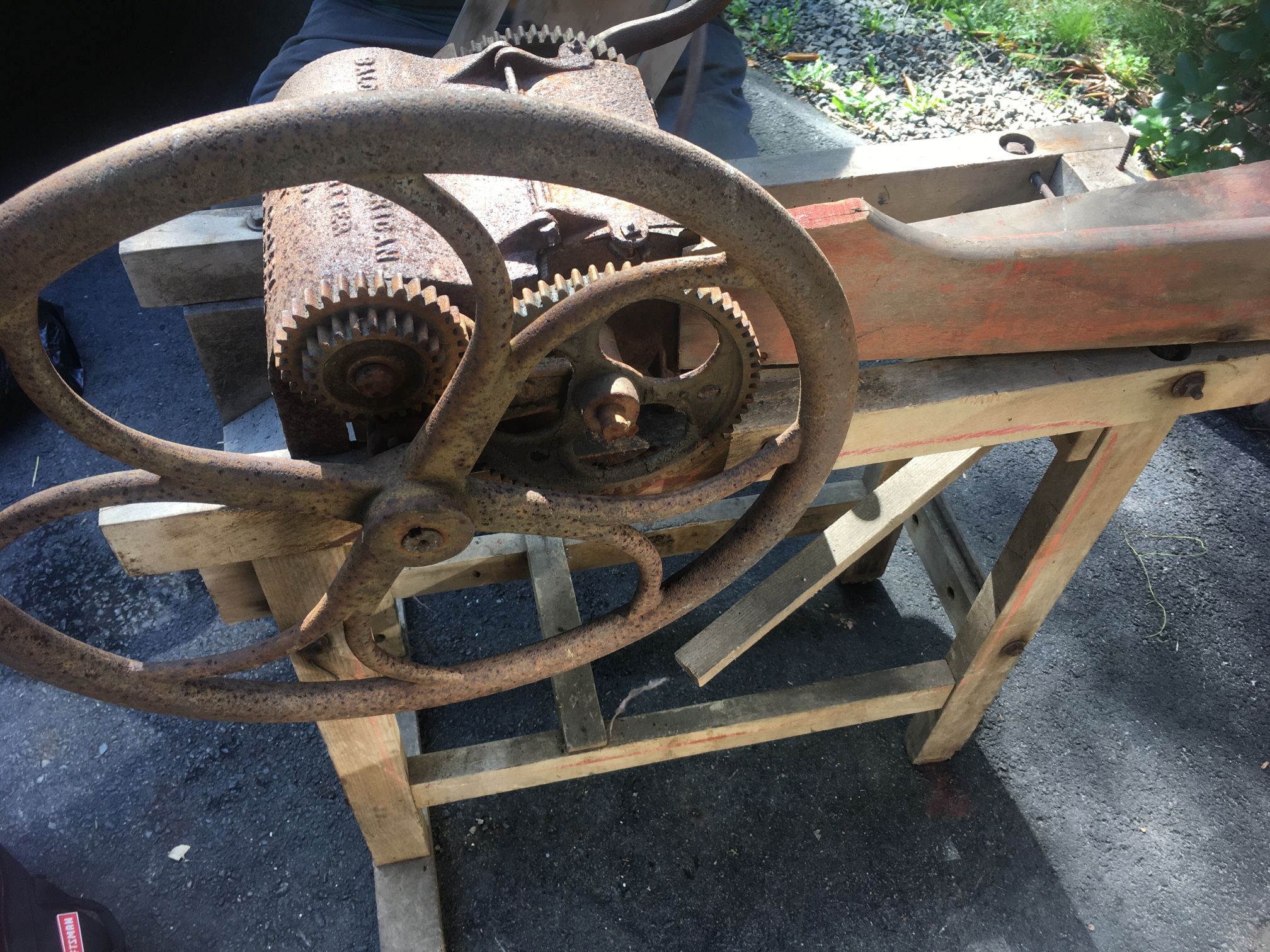 Antique Improved American Baldwin Fodder Cutter Machine