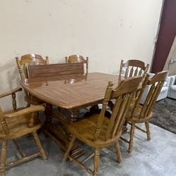 Comedor De Seis Sillas Desplegable Para Ocho 