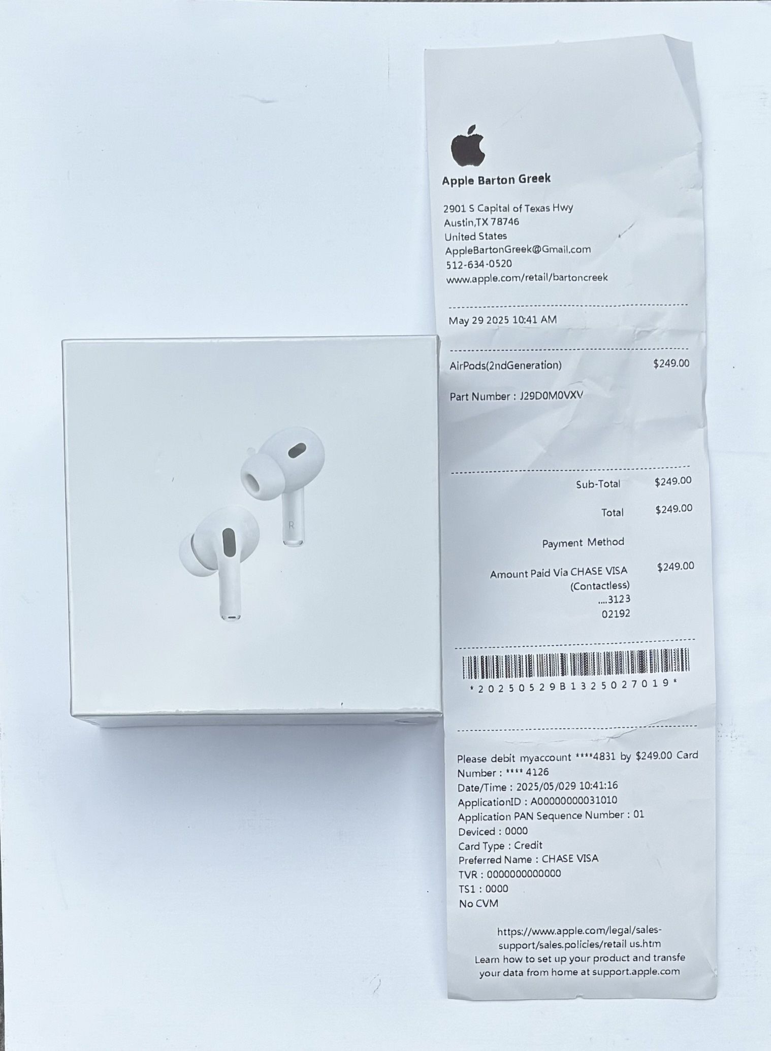 AirPods Second Generation Pro w/ Receipt 