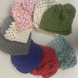 Handmade Crocheted Slouchy Beanies
