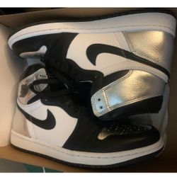 Jordan Retro 1 Silver Toe Size 7