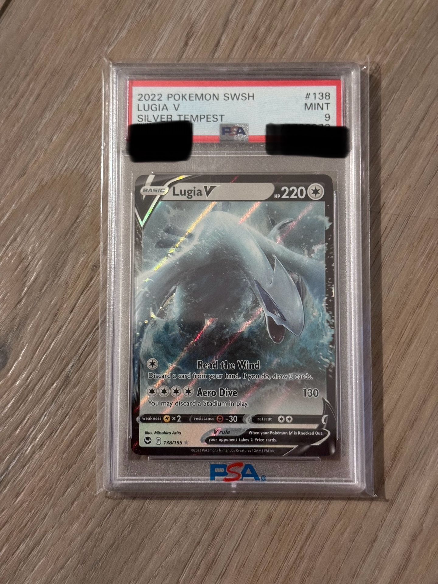 Pokemon Silver Tempest Lugia V PSA 9