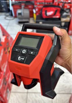 Milwaukee M12 inflator with battery