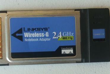 Linksys wireless - G notebook card $5