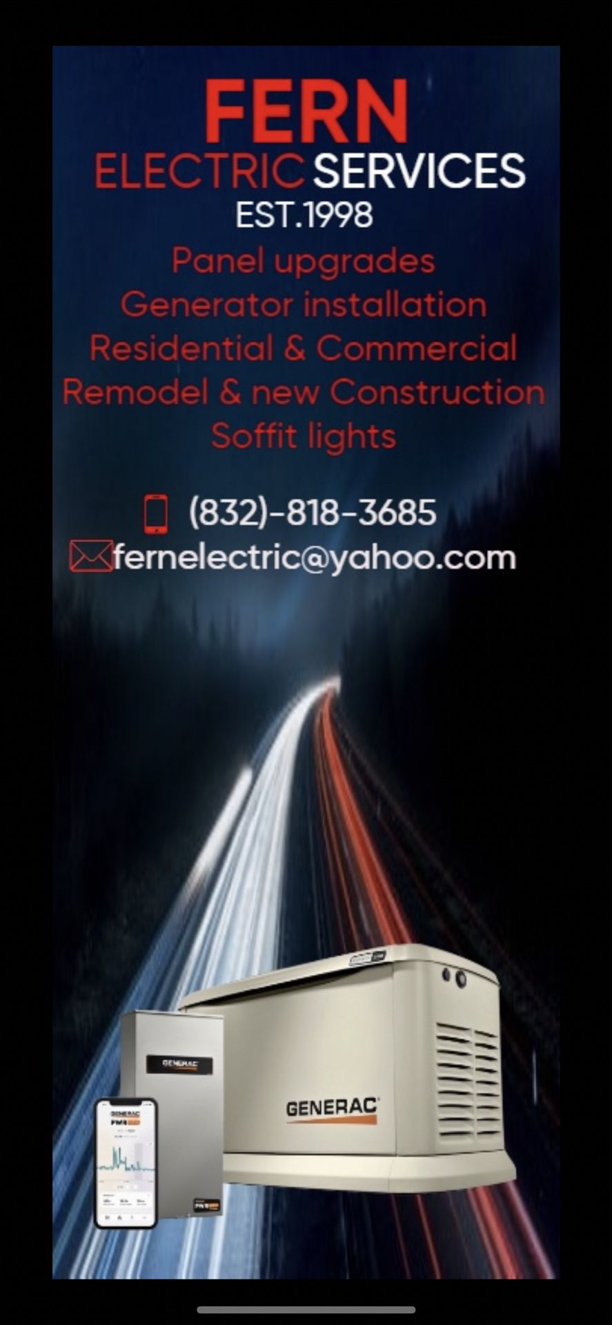 Full Generator Installation Available
