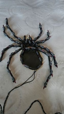 Lighted spider decor