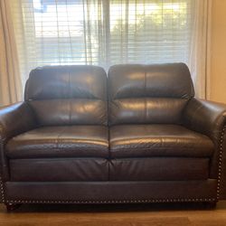 Austin Leather Love Seat