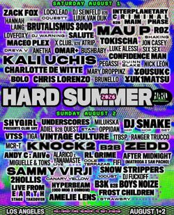 Hard Summer (2) Day GA Wristband