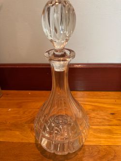 Imperial Estate 24% Lead Crystal Decanter with Original Stopper – Made in Czech Republic